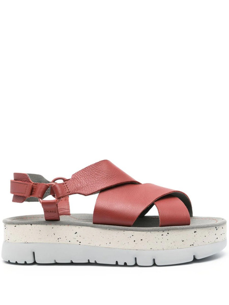  Camper Oruga Up Leather Sandals - Red 