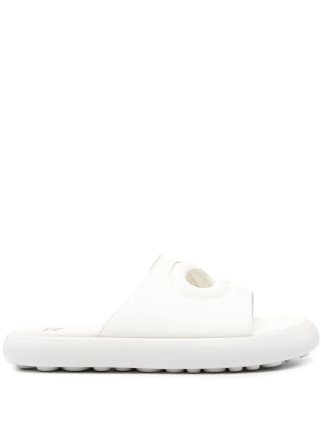  Camper Pelotas Flota Twins Leather Slides - White 