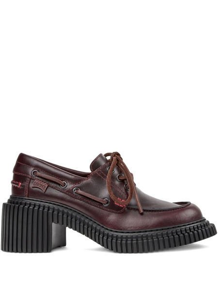  Camper Pix London Lace-up Platform Loafers - Red 