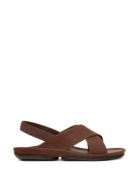  Camper Right Isla Crossover-strap Sandals - Brown 