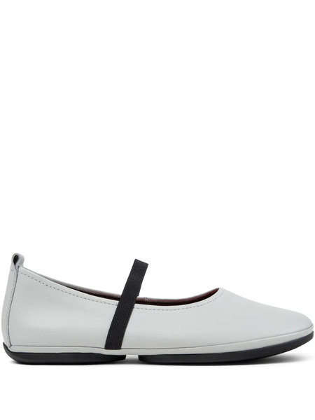  Camper Right Nina Elasticated Ballet Flats - Grey 