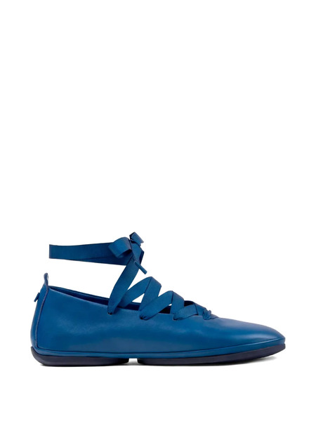  Camper Right Nina Leather Ballet Flats - Blue 
