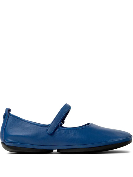  Camper Right Nina Leather Strap Ballerinas - Blue 