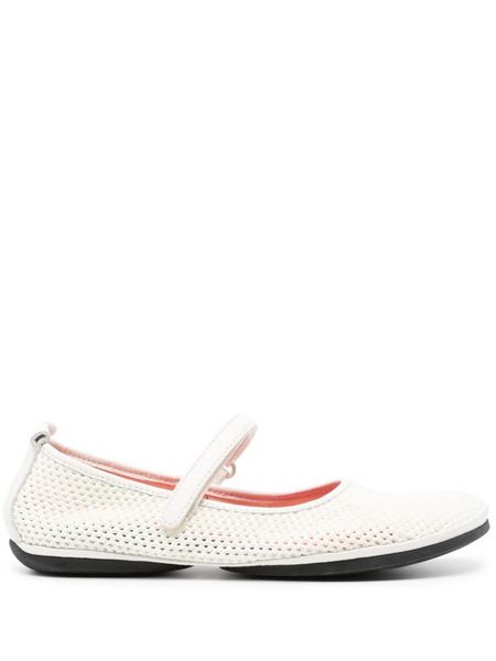  Camper Right Nina Mesh Ballerina Shoes - White 
