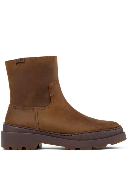  Camper Round-toe Suede Boots - Brown 
