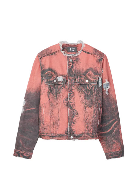 Camperlab Button-fastening Distressed-effect Denim Jacket - Orange 