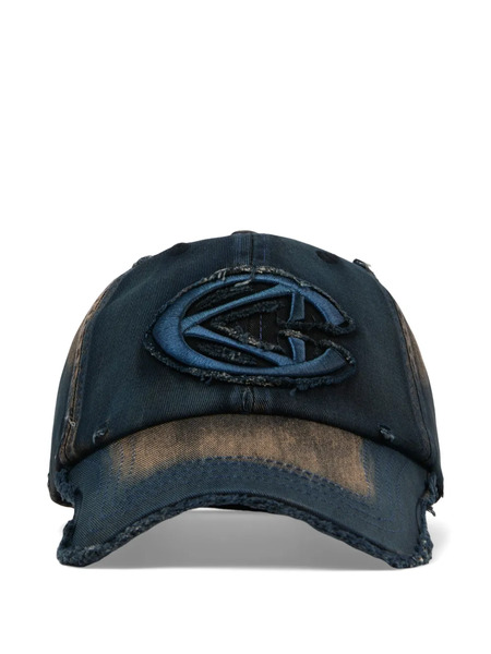  Camperlab Distressed Logo-patch Cap - Blue 