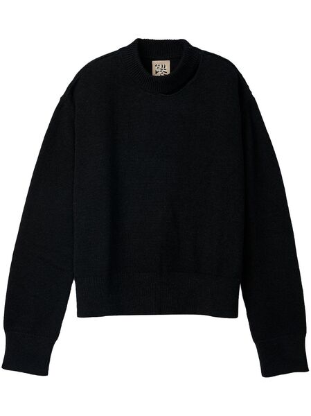  Camperlab Distresssed Knit Sweater - Black 