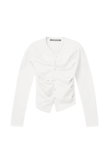  Camperlab Gathered Cardigan - White 