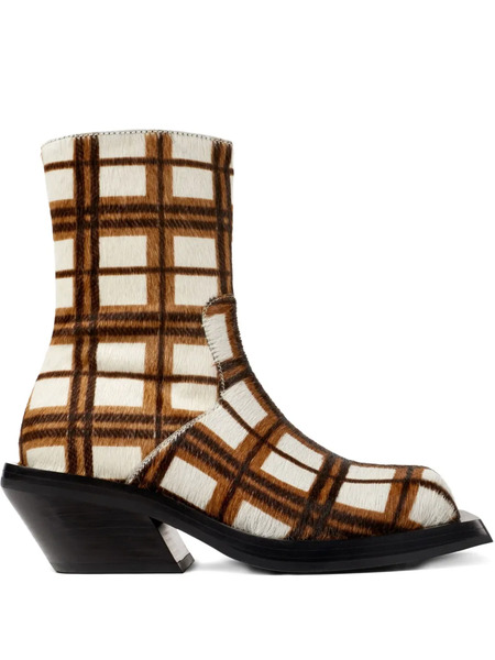 Camperlab Quetal Checked Ankle Boots - White 