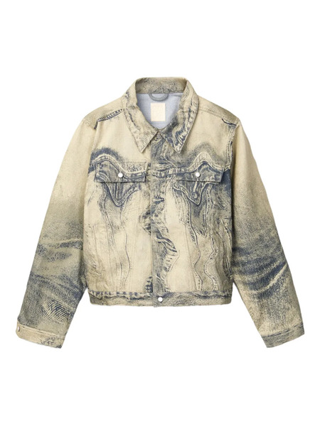  Camperlab Sand Blasted-effect Denim Jacket - Neutrals 