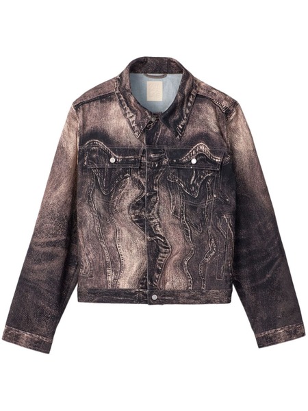  Camperlab Swirl-print Denim Jacket - Pink 