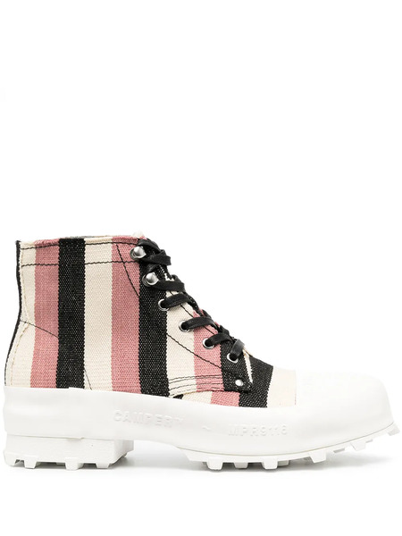  Camperlab Traktori Striped Ankle Boots - Neutrals 
