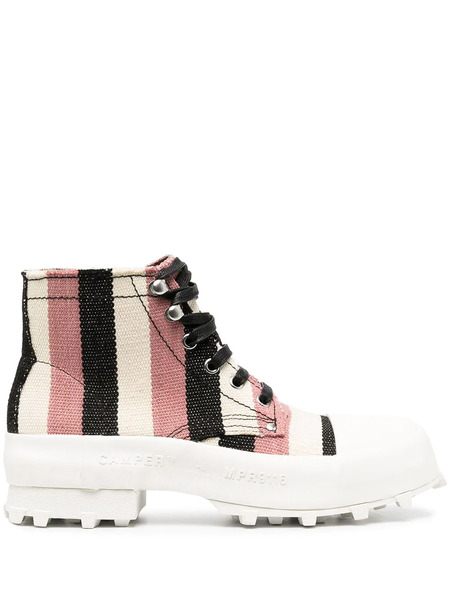 Camperlab Traktori Striped Ankle Boots - Neutrals 