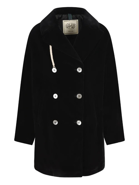  Camplin Double-breasted Coat - Black 
