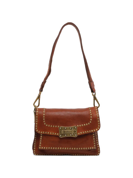  Campomaggi Agnese Studded Shoulder Bag - Brown 