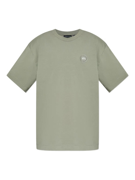  Canada Goose Arctic Program Embroidered Cotton T-shirt - Green 
