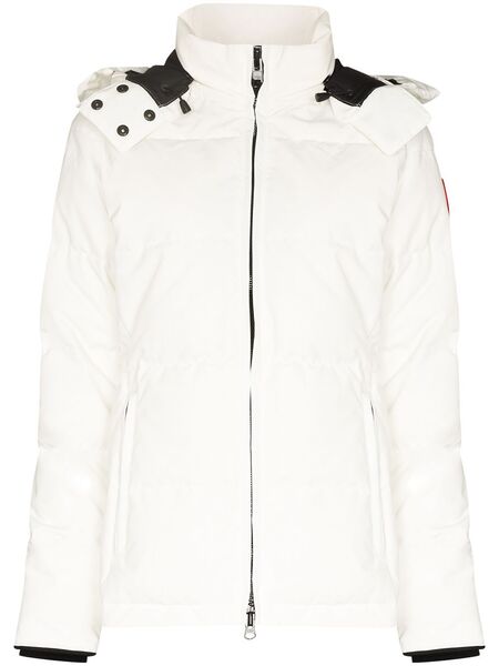  Canada Goose Chelsea Hooded Parka Coat - White 