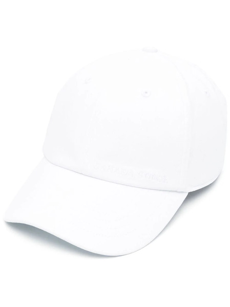  Canada Goose Embroidered-logo Cotton Baseball Cap - White 