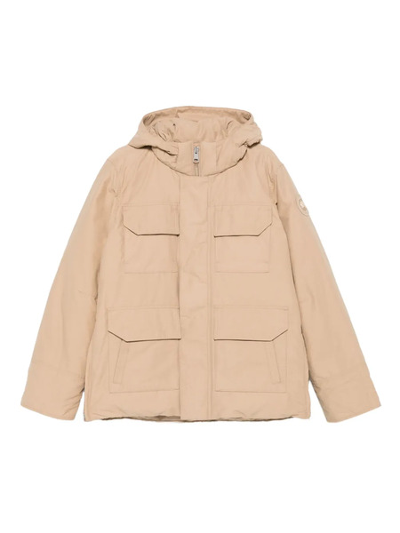  Canada Goose Hooded Pocketed Padded Jacket - Neutrals 