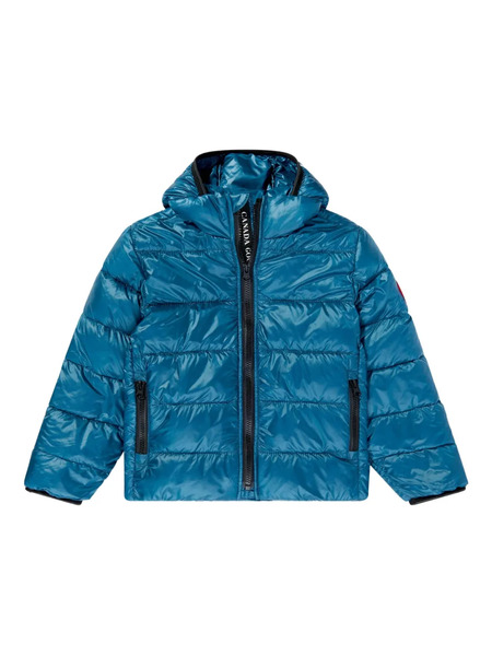  Canada Goose Kids Crofton Hooded-stripe Jacket - Blue 