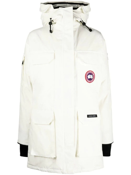  Canada Goose Logo-patch Detail Padded Coat - White 