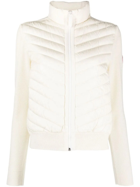  Canada Goose Quilted Knit Jacket - White 