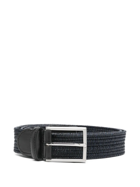  Canali Braided-design Belt - Blue 