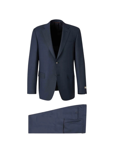  Canali Button Double-breasted Suit - Blue 