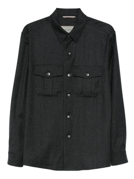  Canali Buttoned Pocket Jacket - Green 