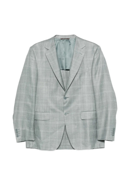  Canali Check Button Blazer - Blue 