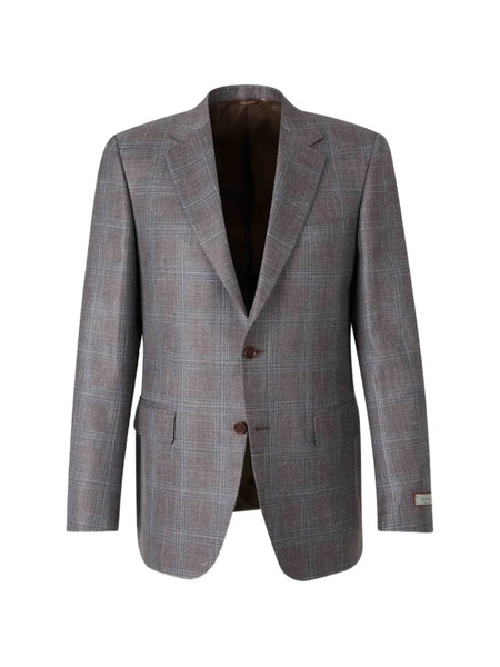  Canali Check-pattern Blazer - Grey 