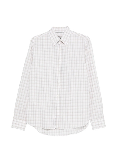  Canali Checked Shirt - White 