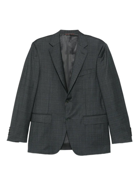  Canali Checked Wool Suit - Grey 