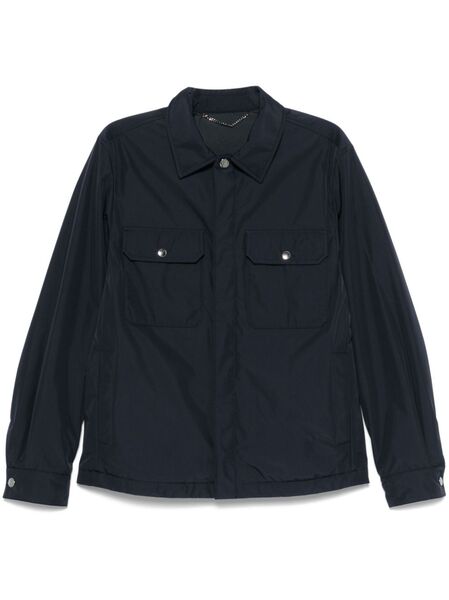  Canali Classic-collar Jacket - Blue 