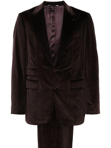  Canali Corduroy Single-breasted Suit - Red 