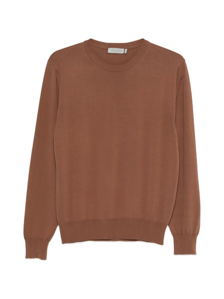  Canali Crew-neck Long-sleeve Sweater - Brown 