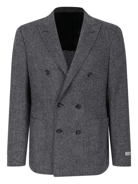  Canali Double-breasted Wool Suit - Grey 