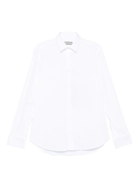  Canali Double-cuff Cotton Shirt - White 