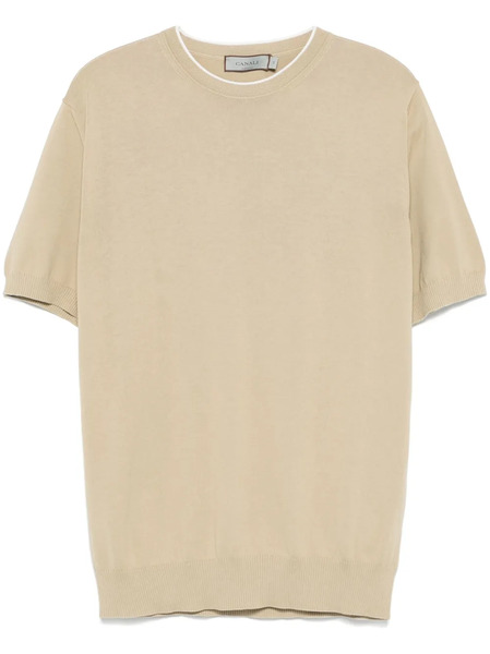  Canali Fine-knit T-shirt - Neutrals 