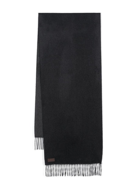  Canali Fringe-detail Scarf - Blue 