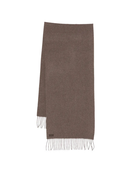  Canali Fringed Scarf - Brown 