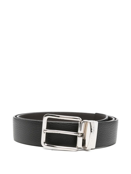  Canali Grained Belt - Black 