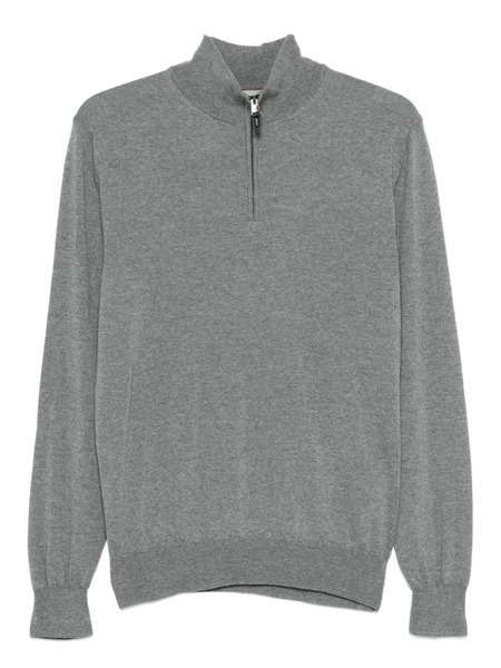  Canali Half-zip Top - Grey 