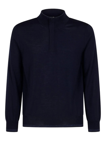  Canali High-neck Sweater - Blue 