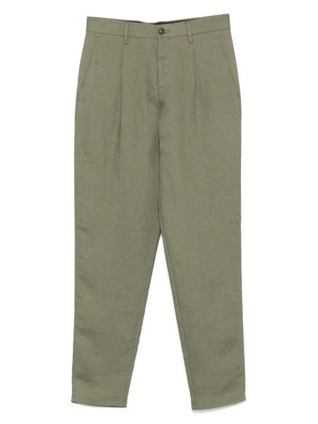  Canali Linen Trousers - Green 