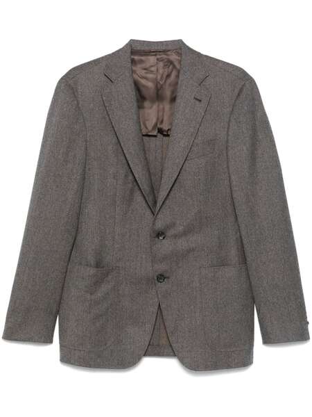 Canali Mélange-effect Blazer - Brown 