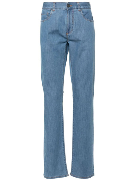  Canali Mid-rise Slim-fit Jeans - Blue 