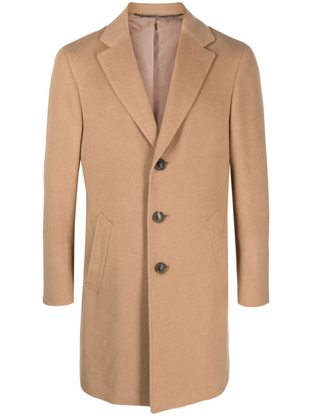  Canali Notched-lapels Single-breasted Coat - Brown 