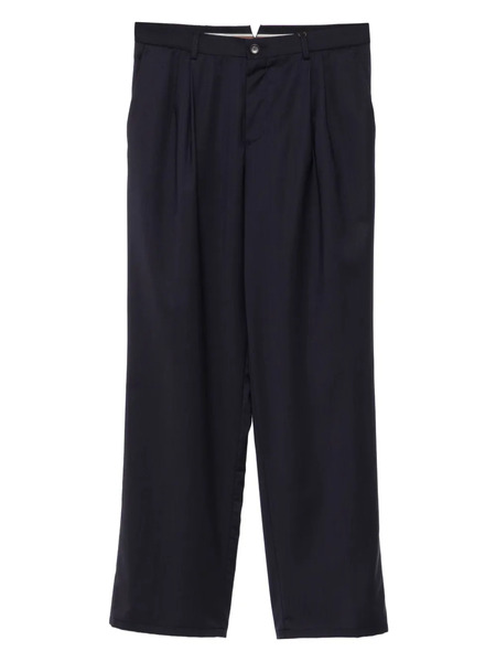  Canali Pleated Wool Trousers - Blue 